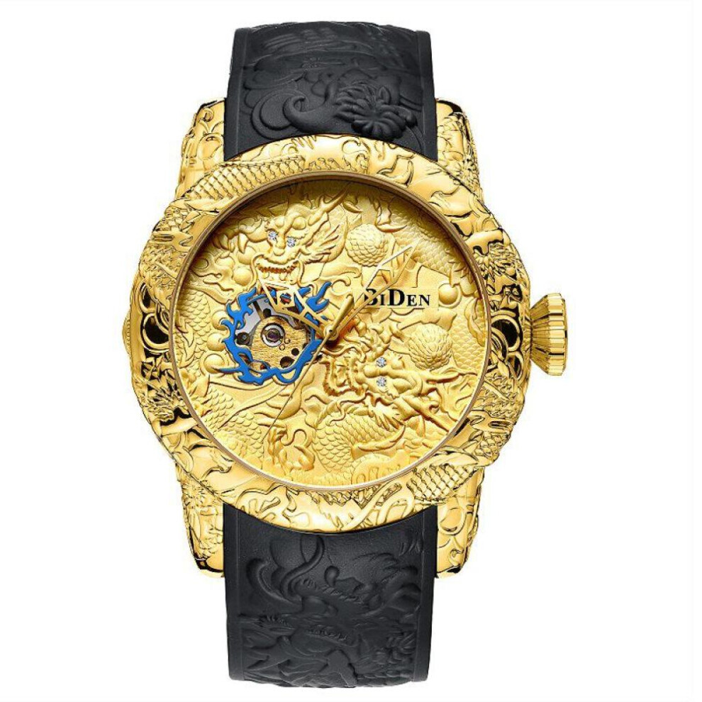 (black) Biden Business Men&apos;s High-end Waterproof Mechanical Watch