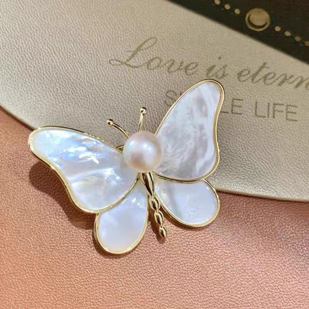 Maxpower (White) 1Pc Luxury Butterfly Brooch Delicate Insect Pin Ladies Party Favor White