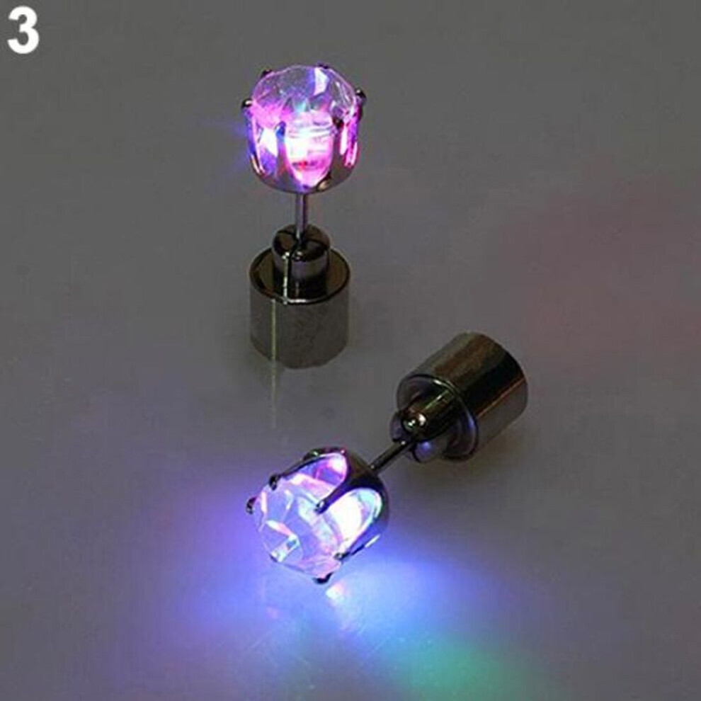 Maxpower (Multicolor) Fashion Women Led Light Up Rhinestone Ear Stud Earring Party Dance Xmas Jewelry Not,Specified