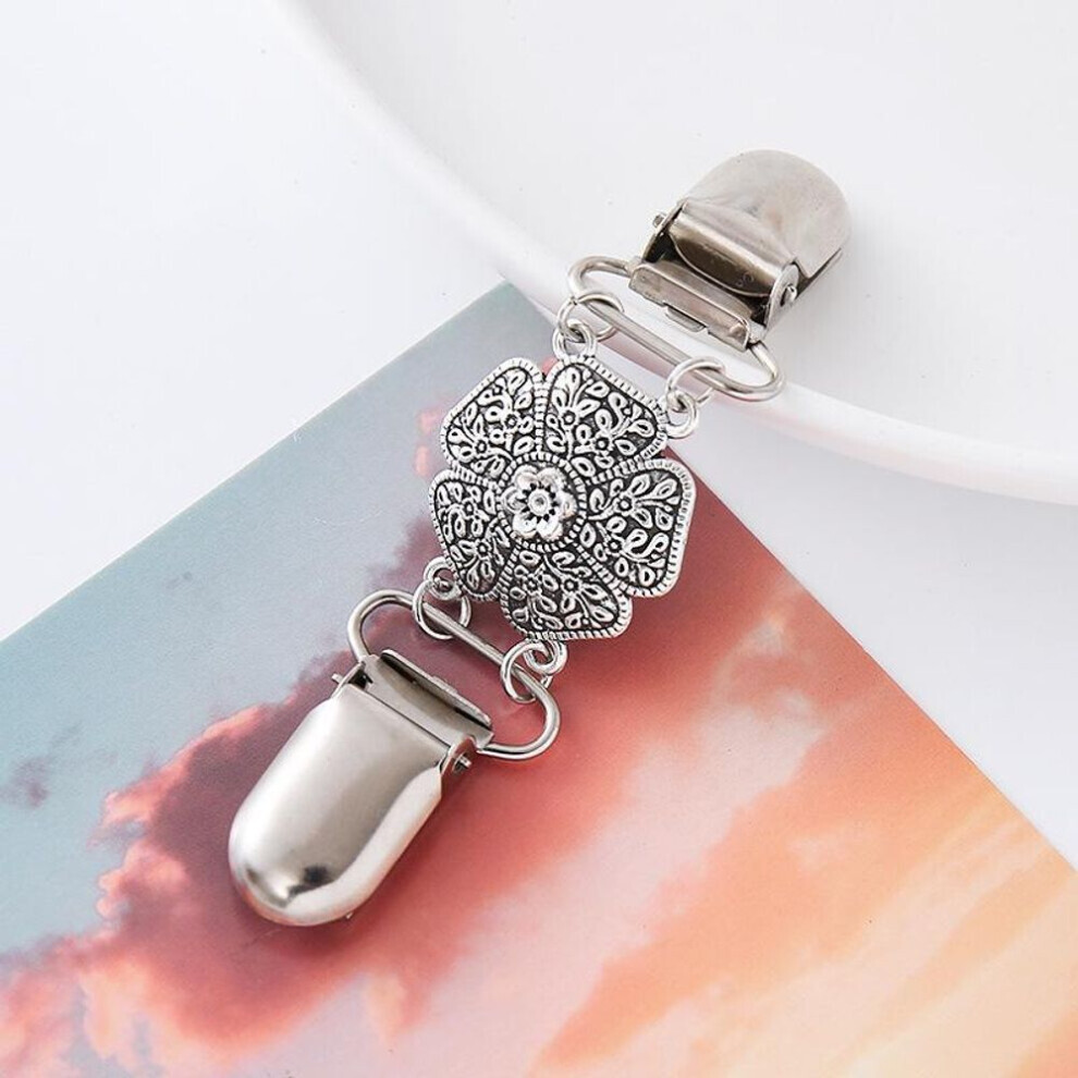Maxpower (As The Picture, Collar Buckle 3) "Vintage Carved Sweater & Scarf Buckle - Elegant Brooch Jewelry For Women"