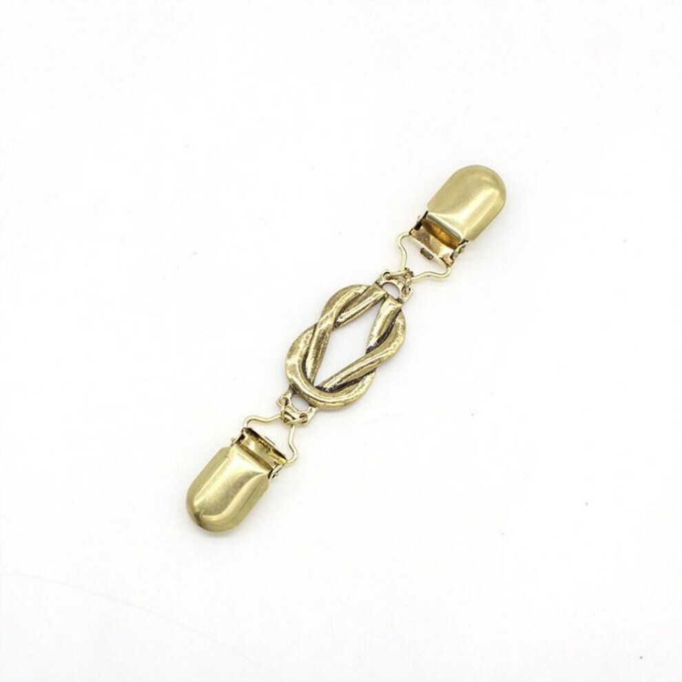 Maxpower (Gold, Knot Style) "Vintage Carved Sweater & Scarf Buckle - Elegant Brooch Jewelry For Women"