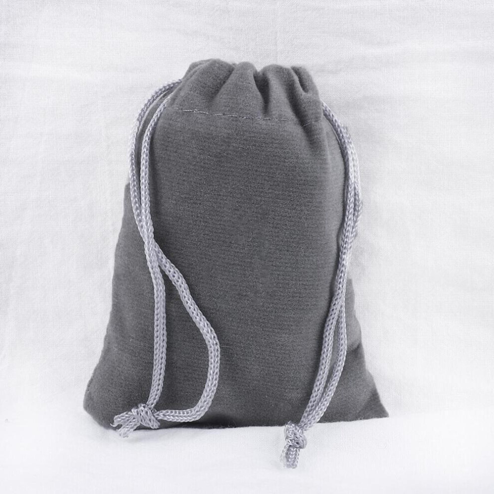 Maxpower (Gray, 9X12cm) 10Pcs Velvet Drawstring Phone Bags Jewelry Gift Storage Case Wedding Party Favor Candy Pouches Grey