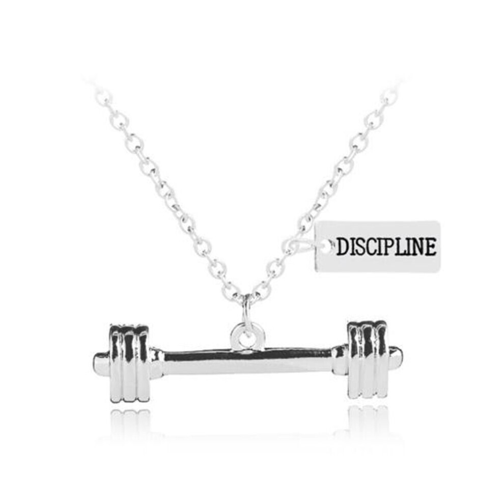 Maxpower (3#) Unisex Fitness Dumbbell Pendant Autumn Sweater Necklace Couple Jewelry Not,Specified