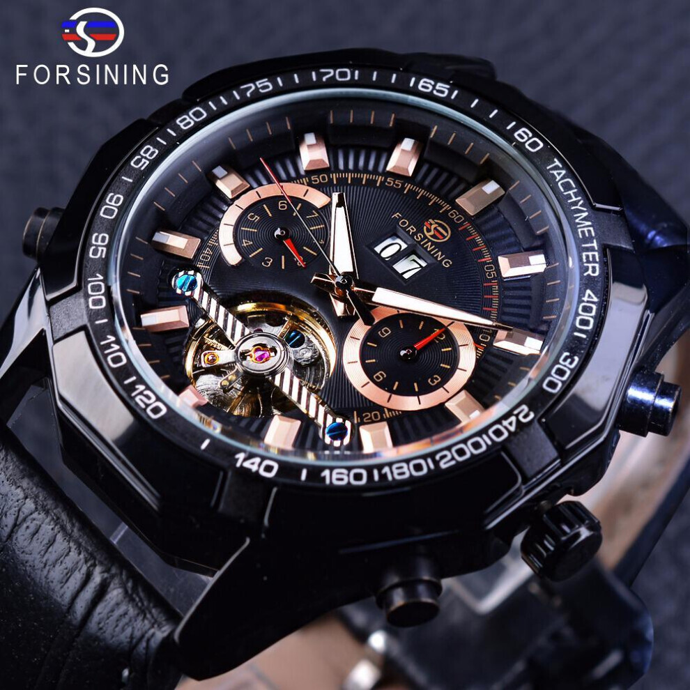 Maxpower (Gold, 205Mm*24Mm*46Mm) Forsining Men Mechanical Automatic Tourbillon Sports Wristwatches Steel Luxury Casual Watch