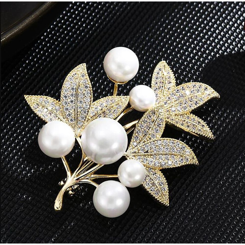Maxpower (As The Picture) Leaf Brooch For Women Plant Brooches Clothing Coat Jewelry Party Accessries Gifts Not,Specified