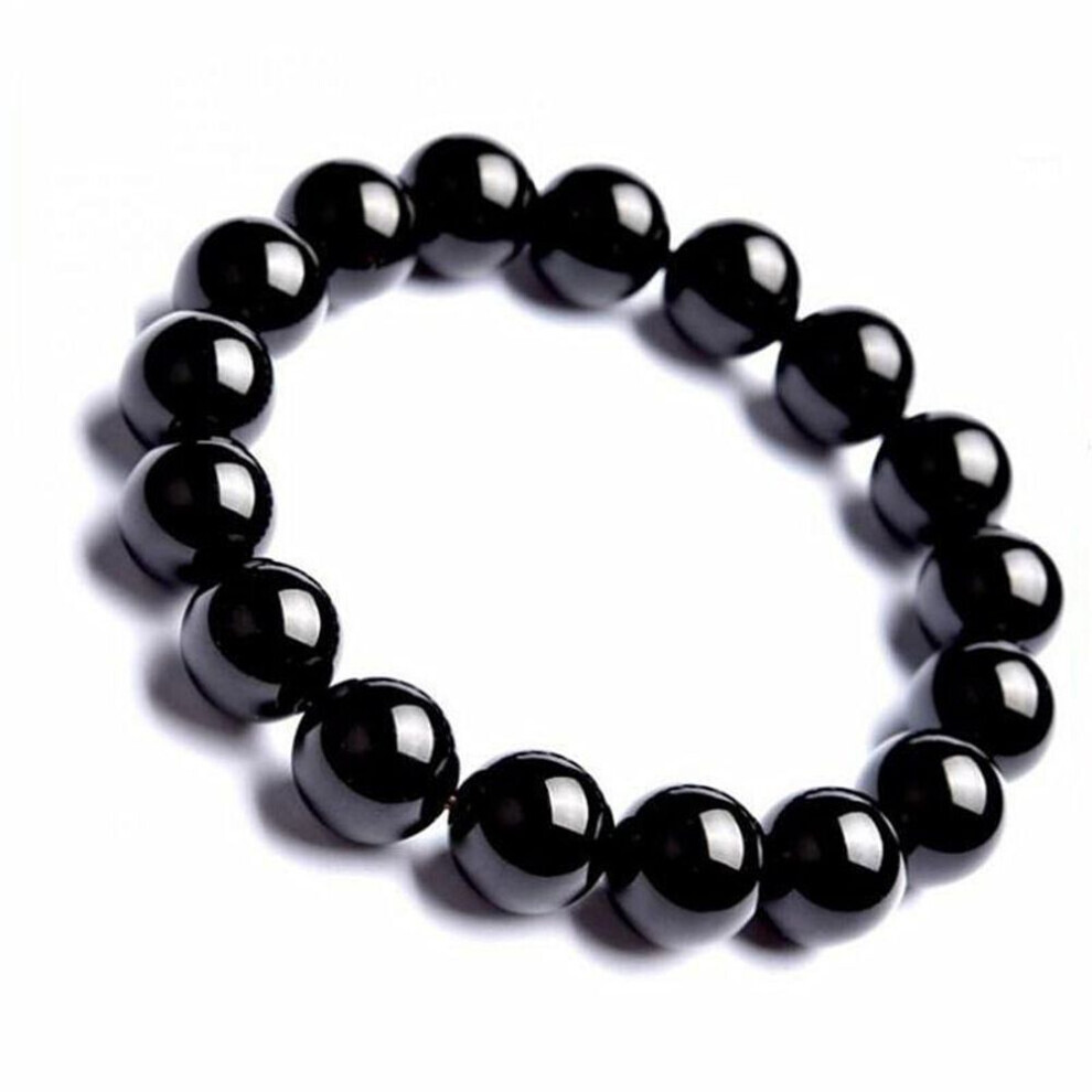 Maxpower (As The Picture, 8Mm) Natural Stone Tourmaline Bracelet Energy Stone Bracelet For Men Women Black