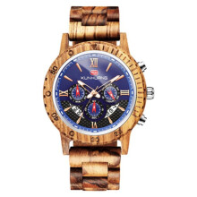 (as the picture) Scione Luxury Wood Watch Men Analog Quartz Date Waterproof Handmade Wooden Watches Male Wristwatches