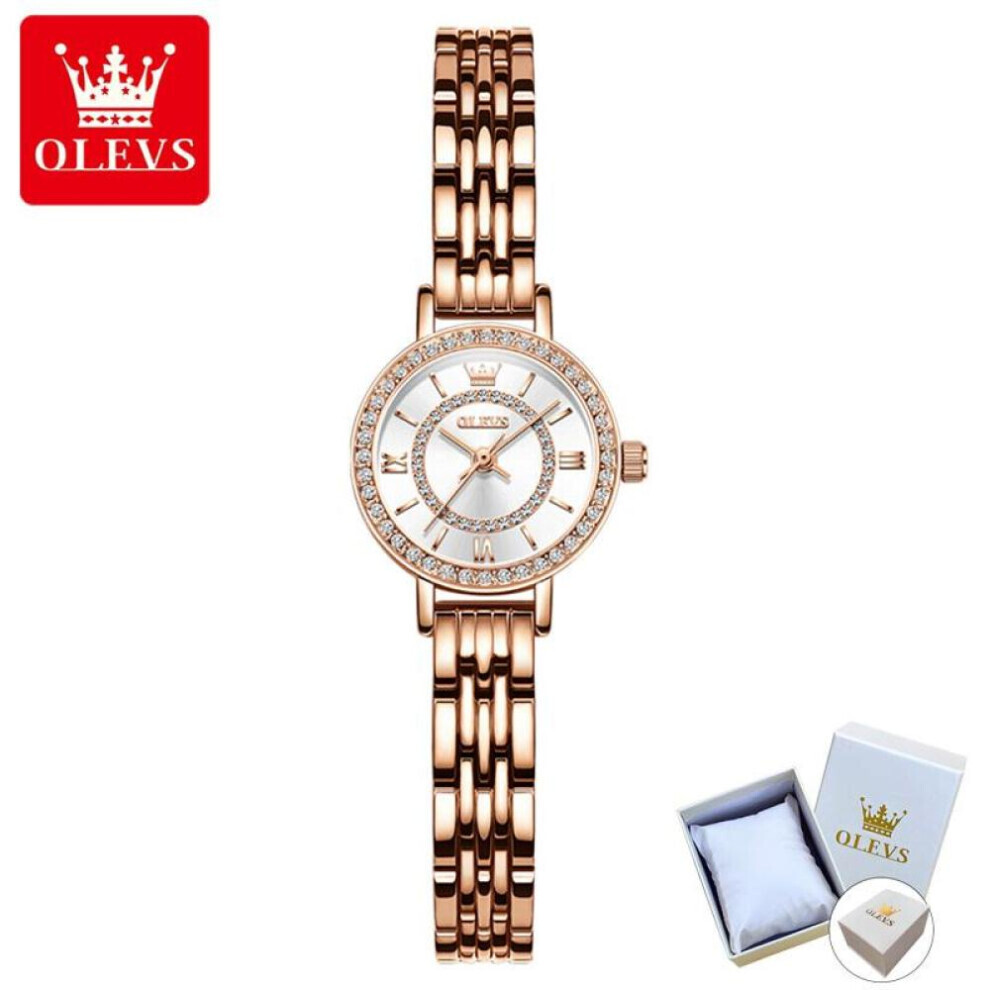 (white) Olevs 5508 With Gift Box Fashion Quartz Watch Waterproof Ladies Watch-image-OPC-PG8K6XG-NEW