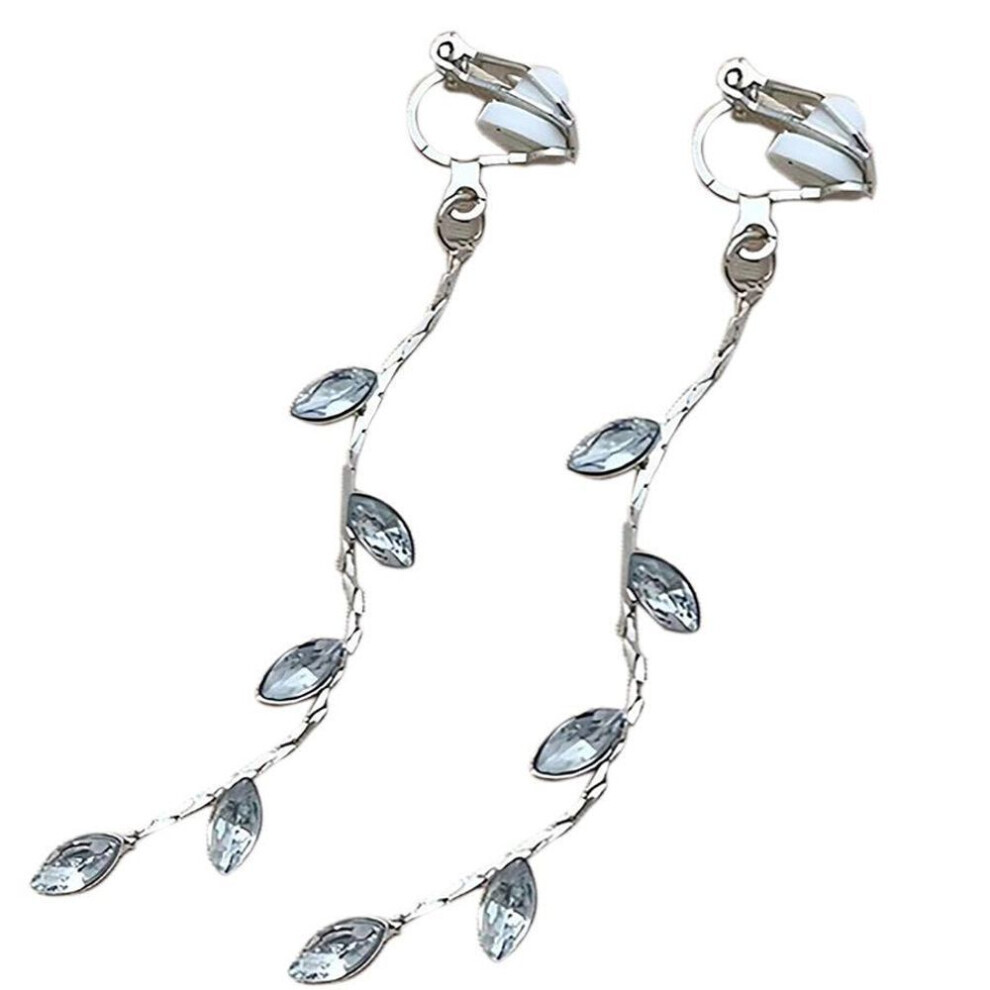 Maxpower (As The Picture) Leaves And Wicker Fashion Ear Clips Without Ear Piercings High-Grade Ear Accessories Temperament All Match Not,Specified