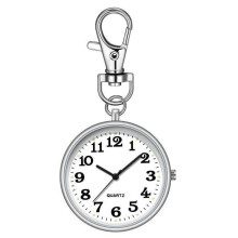(silver, keychain, large digital) "children's Digital Pocket Watch For Exams - Large Keychain, Clear Display, Quartz Movement"
