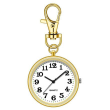 (gold, keychain, large digital) "children's Digital Pocket Watch For Exams - Large Keychain, Clear Display, Quartz Movement"