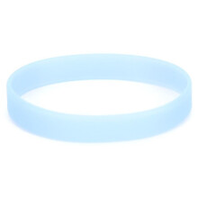 (blue) 1pc Multi-color Soft Luminated Silicone Wrist Strap Bracelet Sports Style