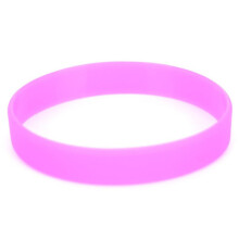 (purple) 1pc Multi-color Soft Luminated Silicone Wrist Strap Bracelet Sports Style