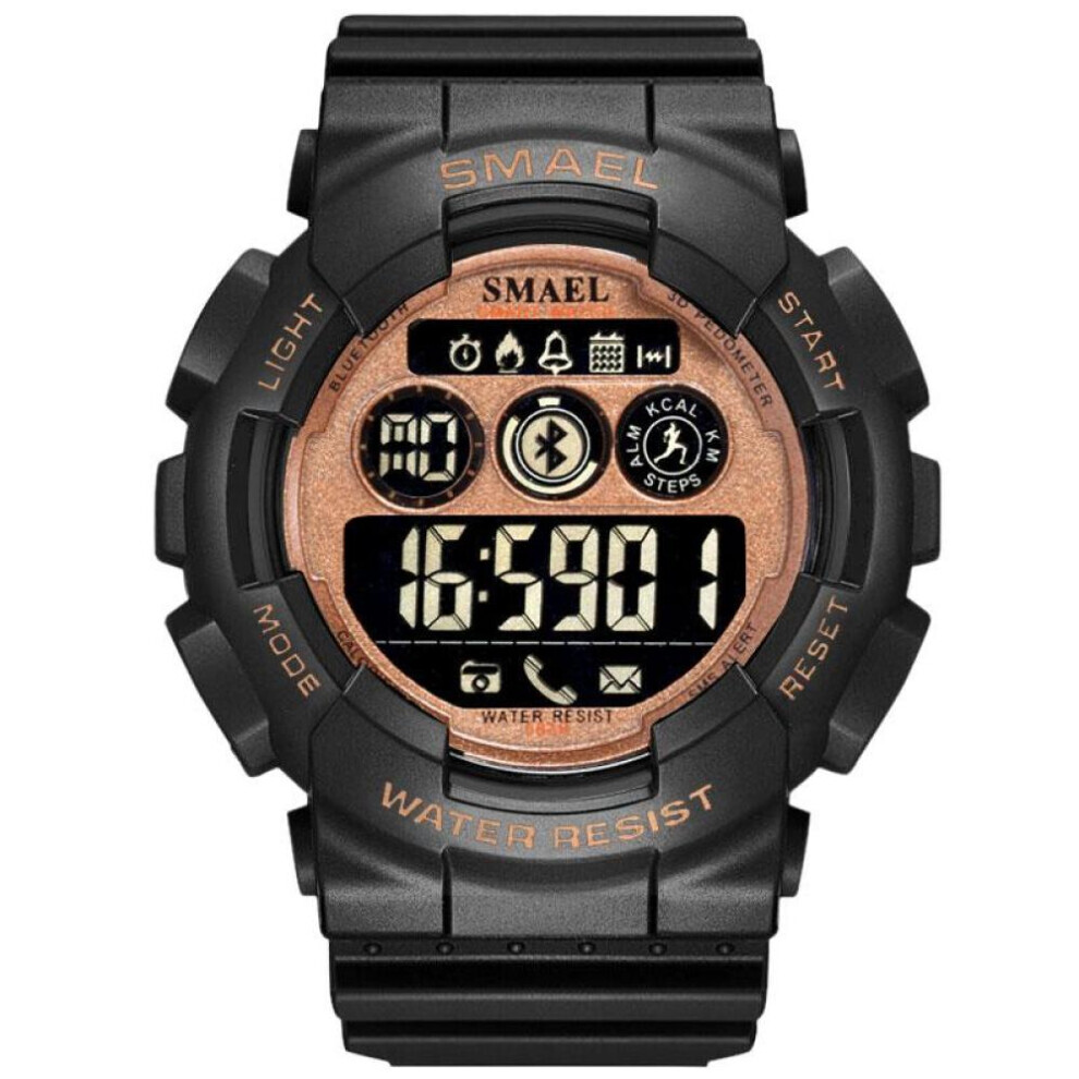 (rose gold, NO Package) Smael Military Digital Men Watches Fashion Watch Digital Led Clock 50m Waterproof Army Watches Sport 8013 Camowatch For Male