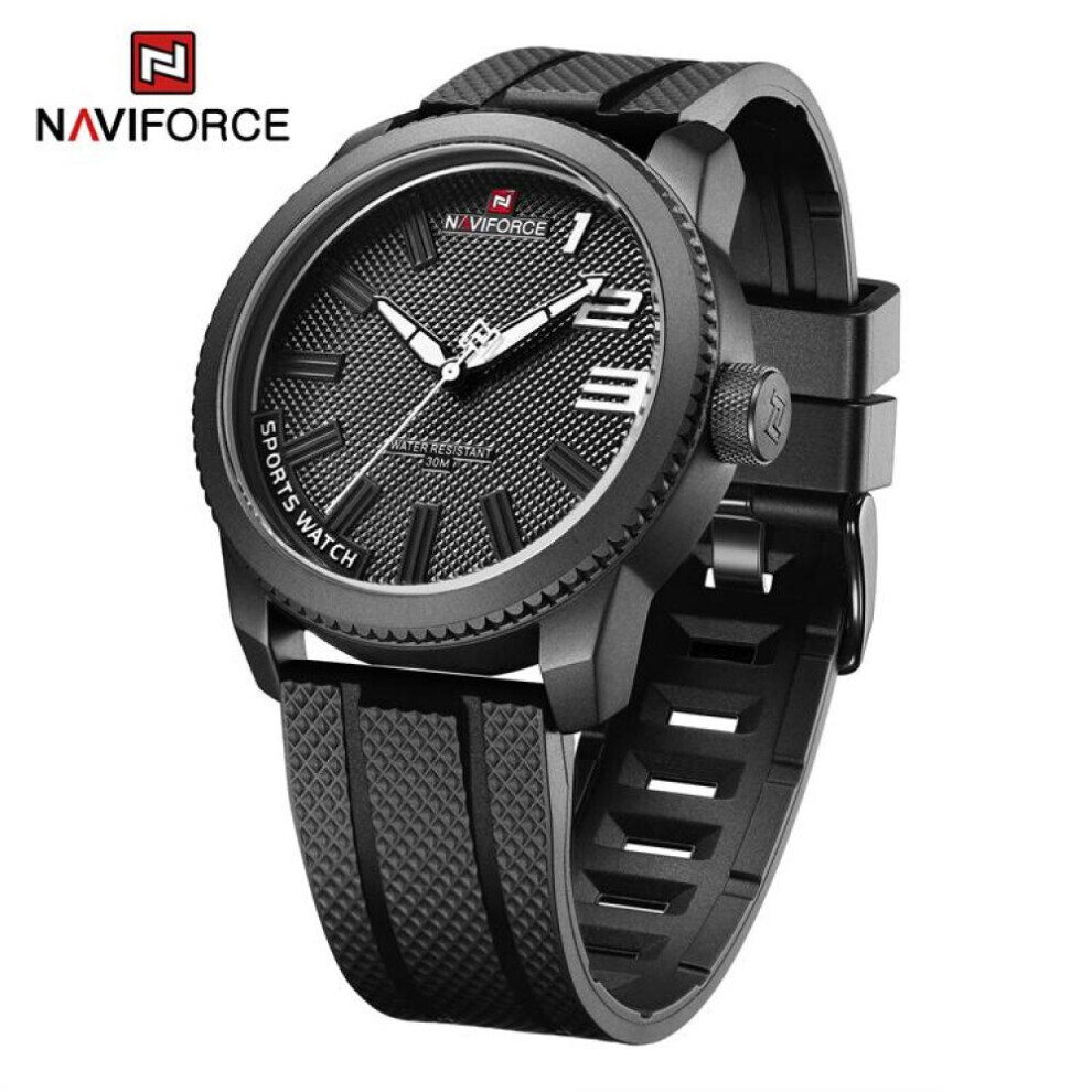Maxpower (, 255Mm) Naviforce Watch For Men Original Waterproof Japan Movement Wristwatches Nf9202t Black