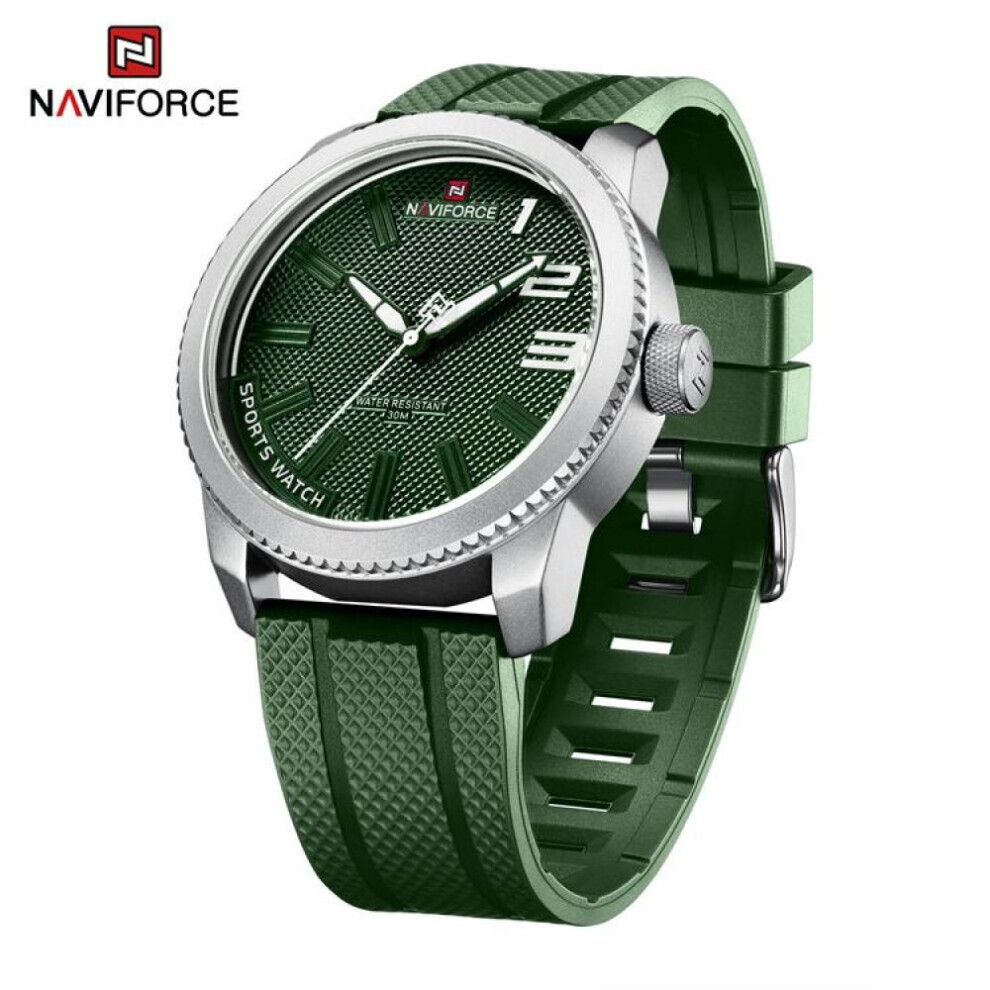 Maxpower (, 255Mm) Naviforce Watch For Men Original Waterproof Japan Movement Wristwatches Nf9202t Green