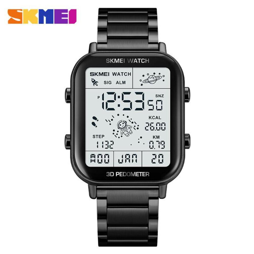 Maxpower (Black) Skmei 1888 Fashion Sport Digital Watches Men Stopwatch Countdown Wristwatch Calendar Waterproof Electronic Clock Black