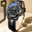 (Coffee) Olevs Waterproof Luminous Quartz Watch 5
