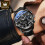 (Coffee) Olevs Waterproof Luminous Quartz Watch 4