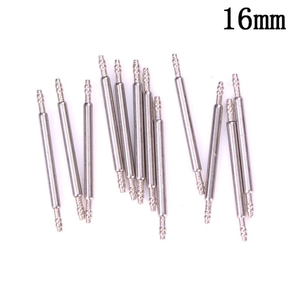 Maxpower (16Mm) 10Pcs Stainless Steel Watch Band Spring Bars Strap Link Pins 8-22Mm Repair Tools