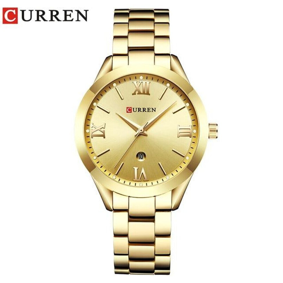 Maxpower (Gold) Curren Gold Watch Women Watches Ladies 9007 Steel Women's Bracelet Watches Female Clock Relogio Feminino Montre Femme 9007