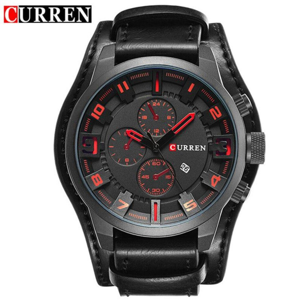 Maxpower (Black) Curren Men's Watches Brand Luxury Fashion&Casual Business Quartz Watch Date Waterproof Wristwatch Hodinky 8225 Black