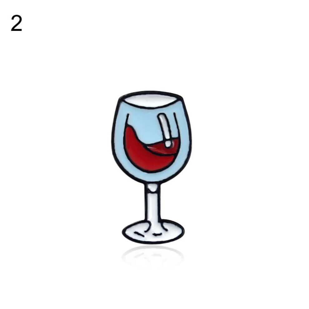 Maxpower (2#) Wine Glass Design Collar Brooch Pin Not,Specified