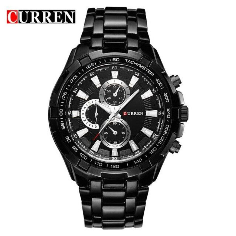 Maxpower (Black) Curren Brand Luxury Watches Men Sports Business Casual Quartz Wrist Watches Military Wristwatch Waterproof 8023 Black