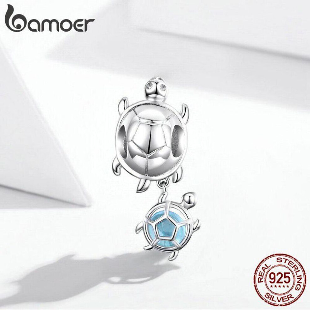 Maxpower (925 ) Bamoer 925 Sterling Sea Turtles Charm For Original Plated Platinum Bracelet Fine Jewelry Diy Bangle Bracelet Silver