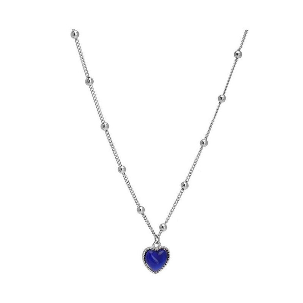 Maxpower (As The Picture) 1 Pcs Thermochromic Love Pendant Necklace Ladies Fashion Clavicle Chain Couple Gift Not,Specified