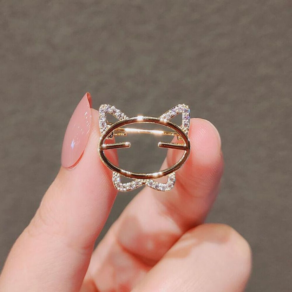 (S) Women Fashion Rhinestone Metal Lapel Pins Small Brooch Pin Flower Animal Bow Brooches