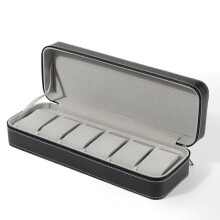 (6 grids) Mens 6 10 12 Grids Pu Leather Watch Display Case Collection Storage Holder Box