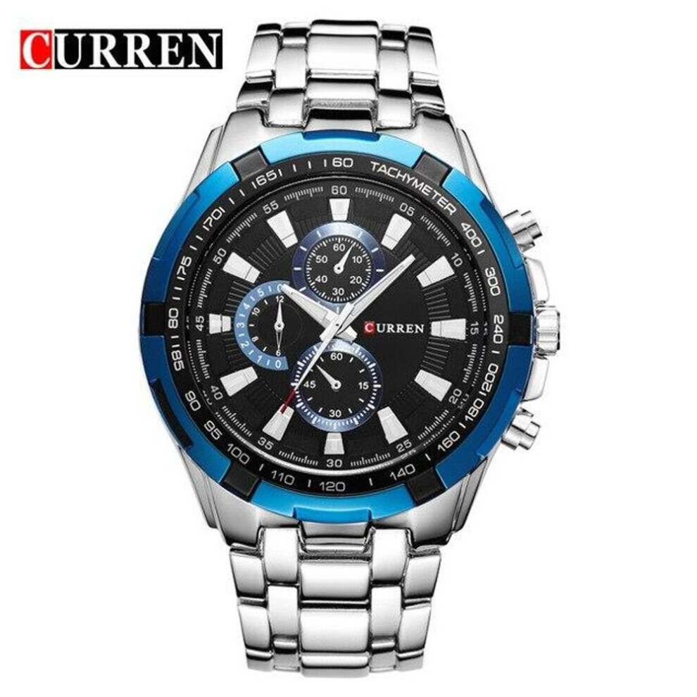 Maxpower (Blue) Curren Brand Luxury Watches Men Sports Business Casual Quartz Wrist Watches Military Wristwatch Waterproof 8023 Blue