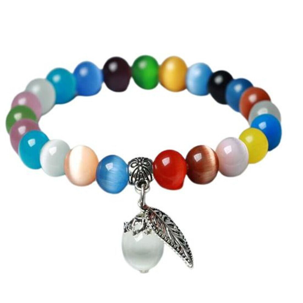 Maxpower (Multicolor) Imitation Opal Pendant Smooth Butterfly Elastic Band Regular Fit Lady Birthday Gift Exquisite Lightweight