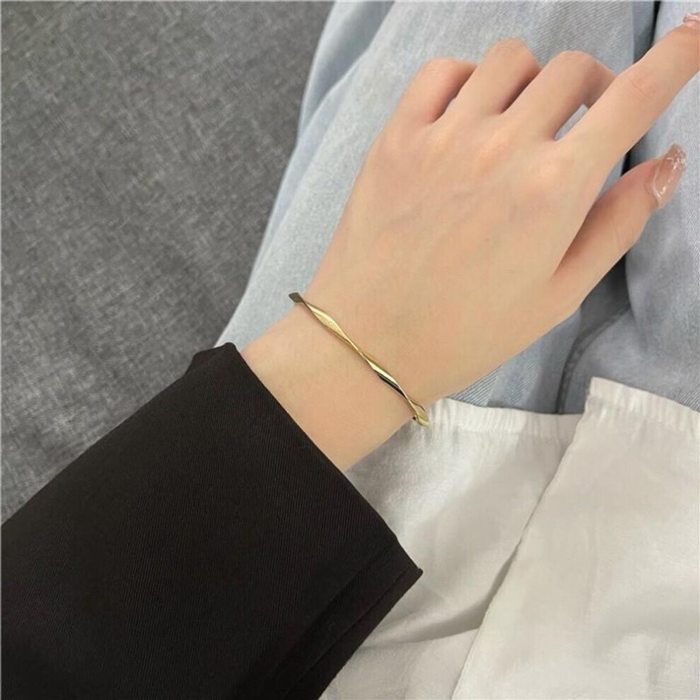 Maxpower (7) Ifme Stainless Steel Zircon Bracelets For Women Personality Bamboo Letter Bracelet Accessories Jewelry Gift Gold