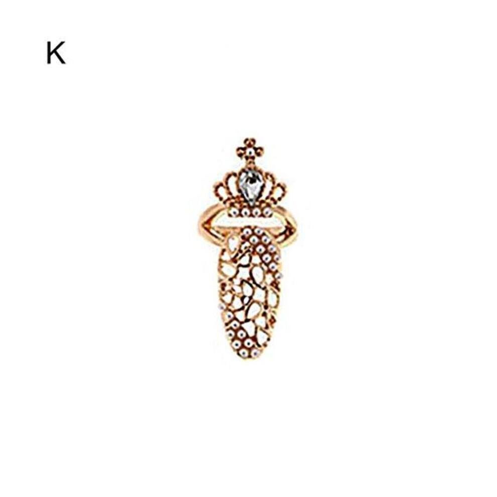 Maxpower (K) Practical Women Nail Ring Non-Deforming Durable Shiny Not,Specified