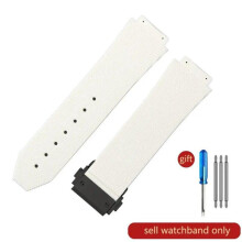 (J02-White-Black-Z2 26x19mm) For Hublot Yubo High Quality Silicone Waterproof Watch Strap Classic Fusion Big Bang Rubber Men's 26*19mm 24*17mm Accessories