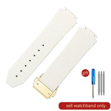 (J02-White-Gold-Z2 26x19mm) For Hublot Yubo High Quality Silicone Waterproof Watch Strap Classic Fusion Big Bang Rubber Men's 26*19mm 24*17mm Accessories