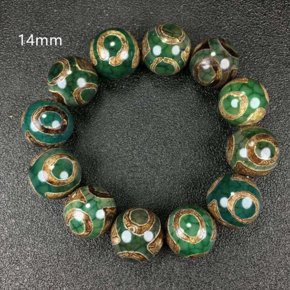 Maxpower (14Mm) High Quality Natural Agate Chalcedony Beads Jewelry Bracelets Vintage Jewelry Gifts For Lovers