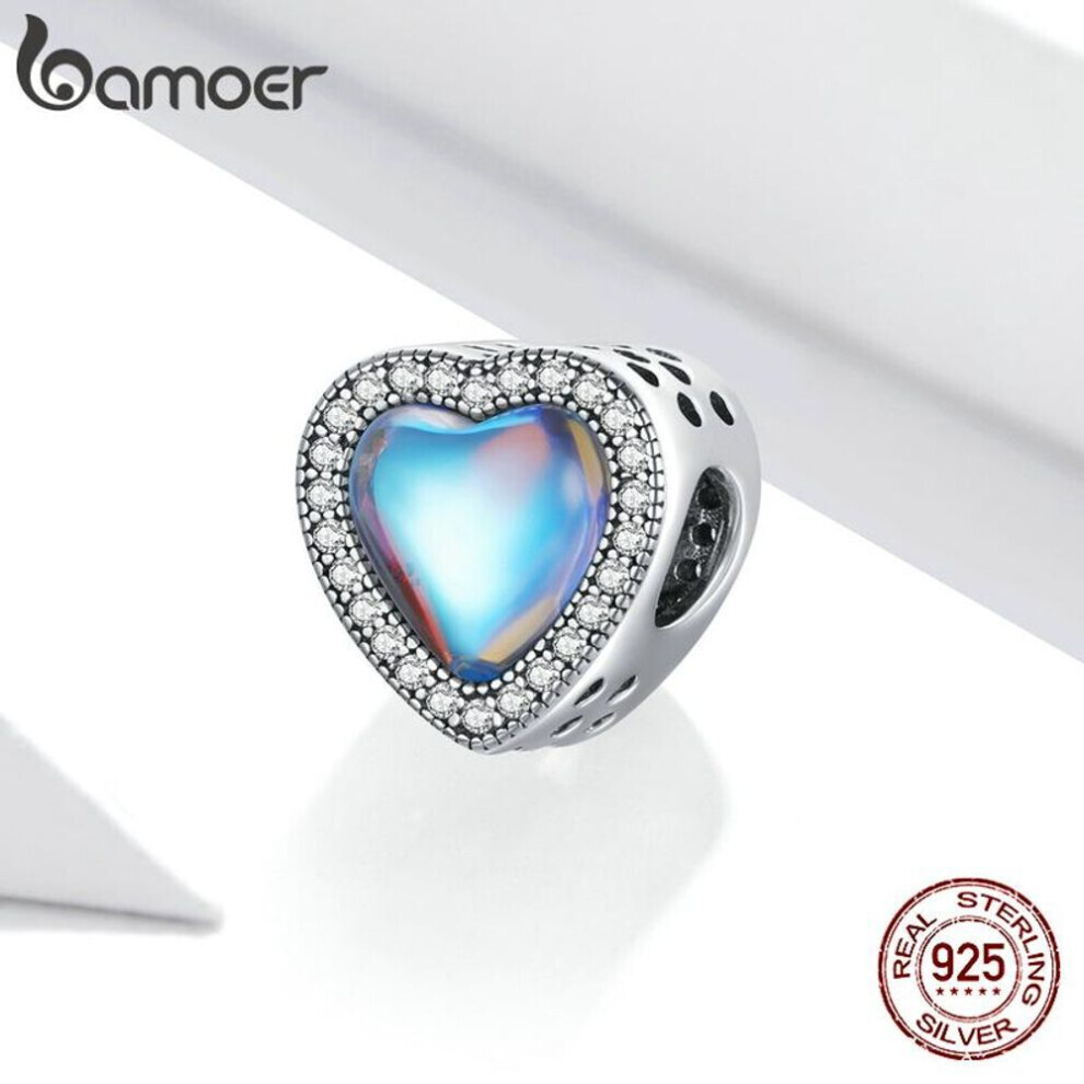Maxpower (925 ) Bamoer 925 Sterling Love Of Moonlight Charm Fit Original 3Mm Bracelet Silver