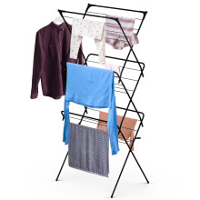 3 Tier Clothes Airer Horse Drying Stand Foldable Laundry Washing Rack