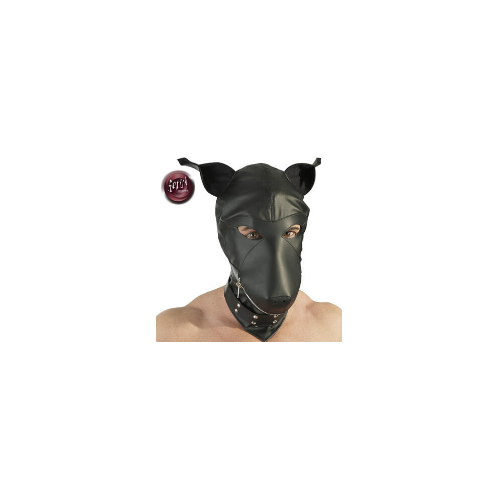 Orion Black Fetish Collection Dog Mask,