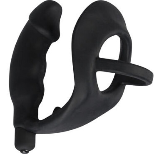 Black Velvets Vibrerende Penisring med Dildo 1