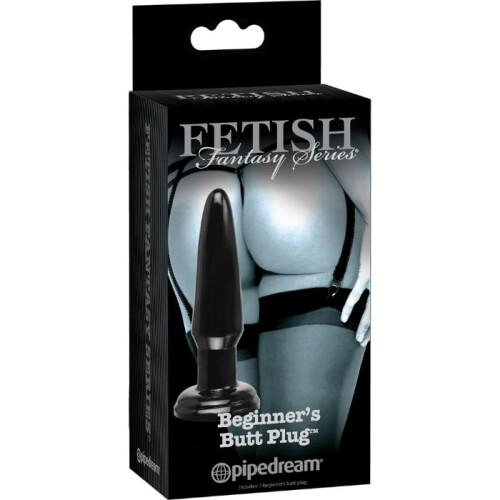 Fetish Kegleformet Analprop med Sugebase Sort 2