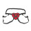 Lux Fetish Red Heart Strap-On Harness 2