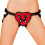 Lux Fetish Red Heart Strap-On Harness 1