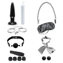 Fetish 10-delt Limited Edition BDSM-sæt i sort