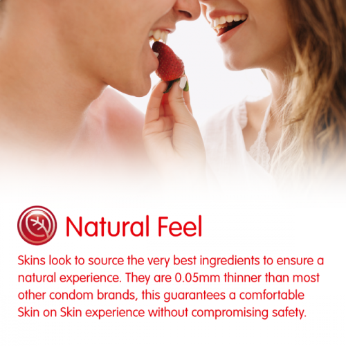 Skins Skins Condoms Strawberry 4 Pack 2