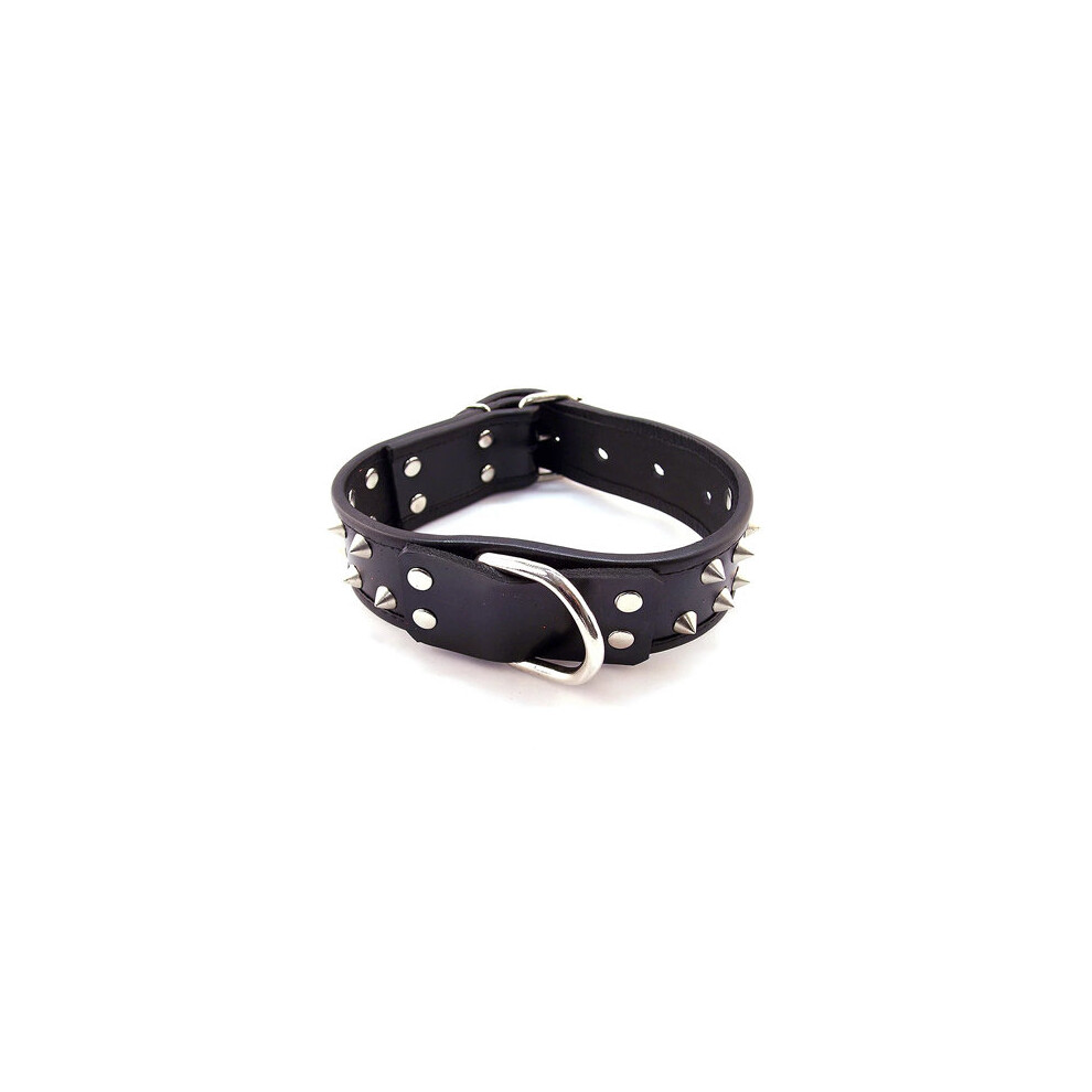 Rouge Garments Black Leather Studded Collar