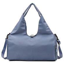 (blue, One size) Yoga Mat Bag Large Yoga Mat Tote Sling Carrier with Pockets Fits Mats with Shoes Bag and Wet Compartment Ladies Pilates Gym Bag with Adjustable Mat St